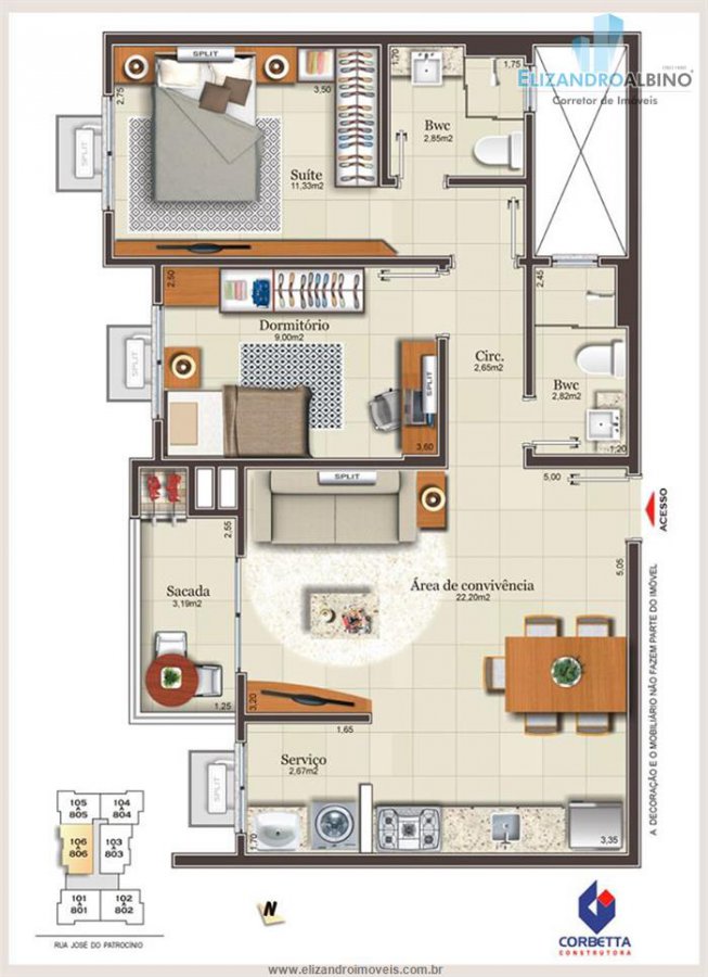Apartamento - Criciúma, SC no bairro Centro — foto 4