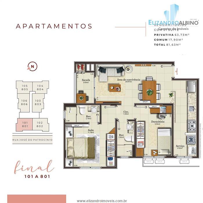 Apartamento - Criciúma, SC no bairro Centro — foto 3